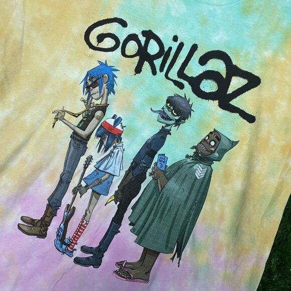 Gorillaz Rock Tie-dye T-shirt size Large - Picture 4 of 4